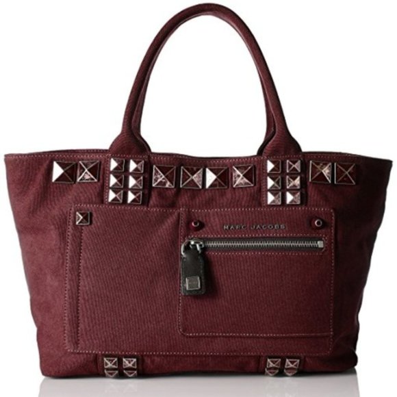 Marc Jacobs Handbags - Marc Jacobs Canvas Chipped Studs Tote